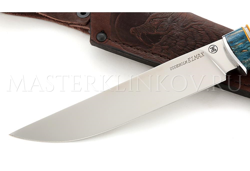 Нож из порошковой стали Elmax Осетр, комбинированная рукоять