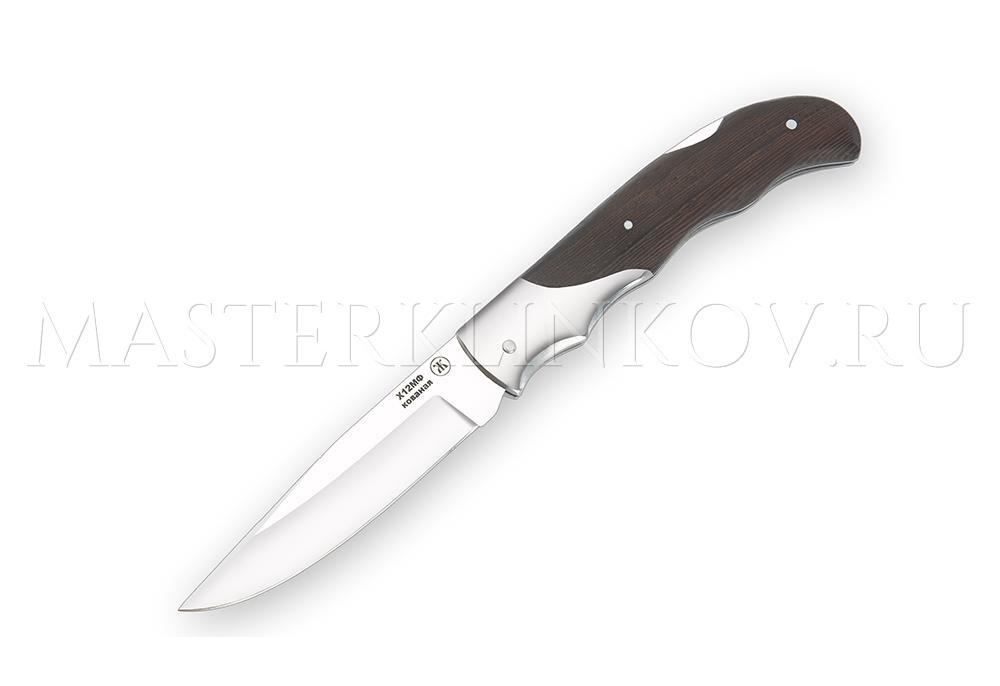 Нож складной из стали Х12МФ Белка большая, рукоять - венге