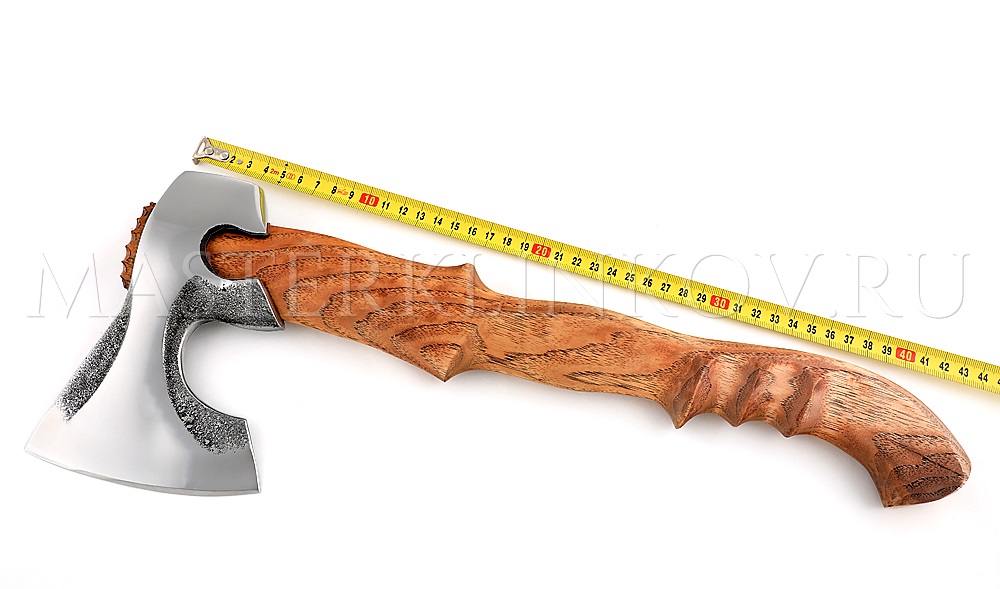 Кованый топор Хозяин - малый, сталь 9ХС, рукоять - гикори, под пальцы