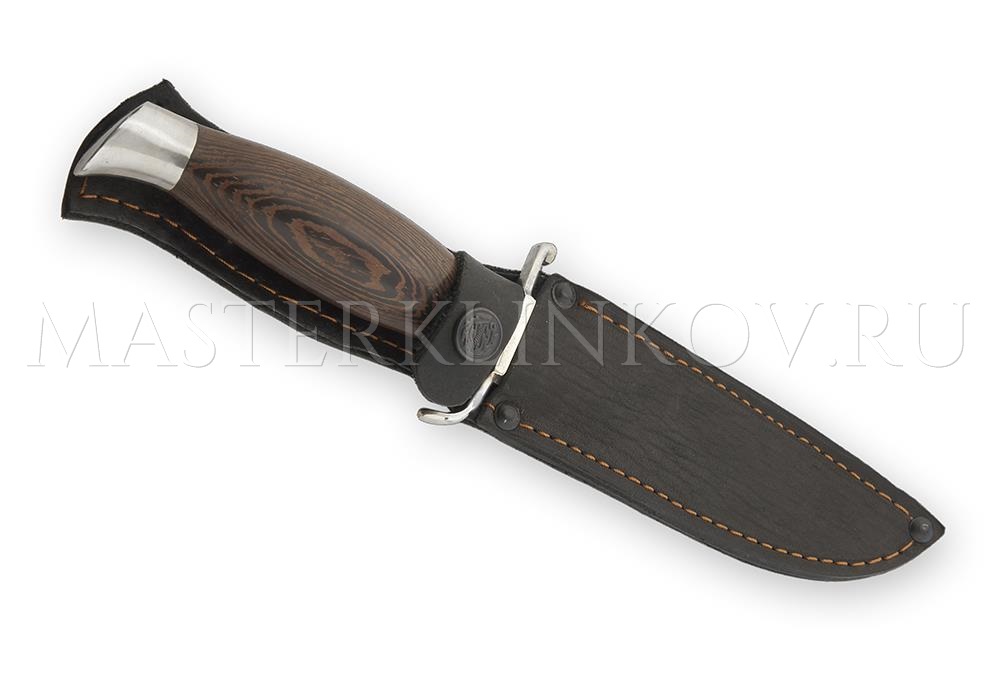 Нож Разведчика из дамасской стали НР, рукоять - венге