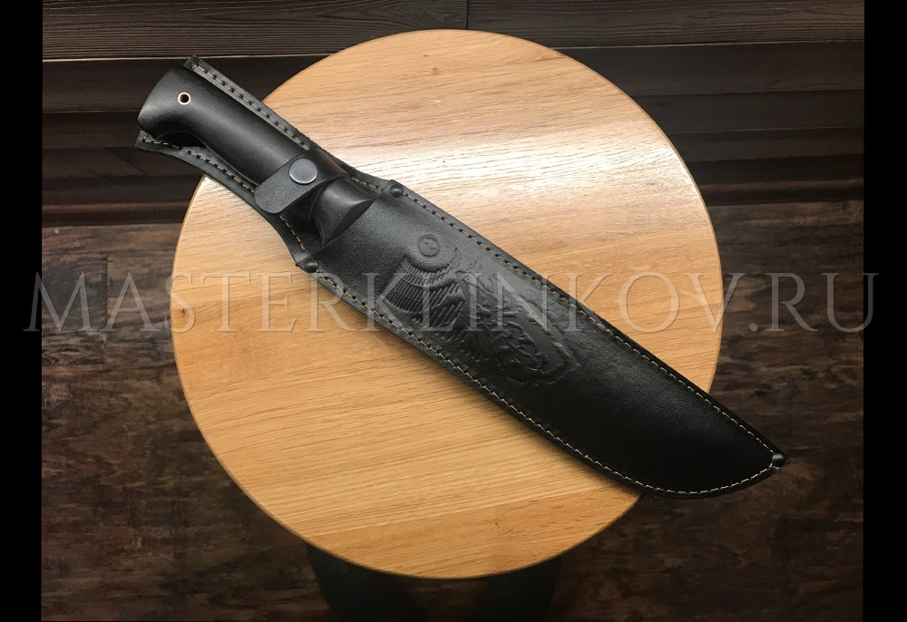 Мачете из стали 9ХФ, цельнометаллическое, малое, рукоять - граб