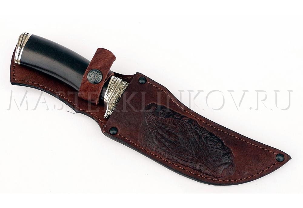 Нож из порошковой стали Elmax Восток, рукоять - черный граб, литье