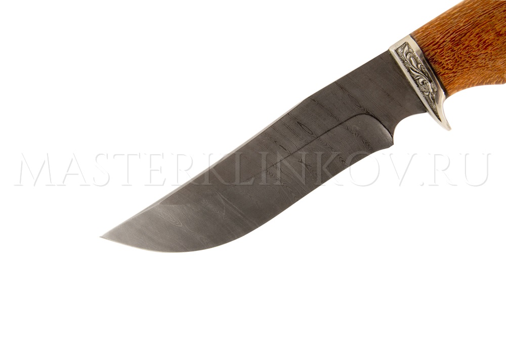 Нож из дамасской стали Цезарь, рукоять - лайсвуд, литье Тигр