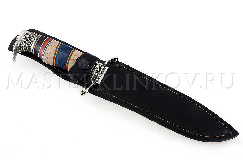 Нож из порошковой стали Elmax Соболь, комбинированная рукоять, литье