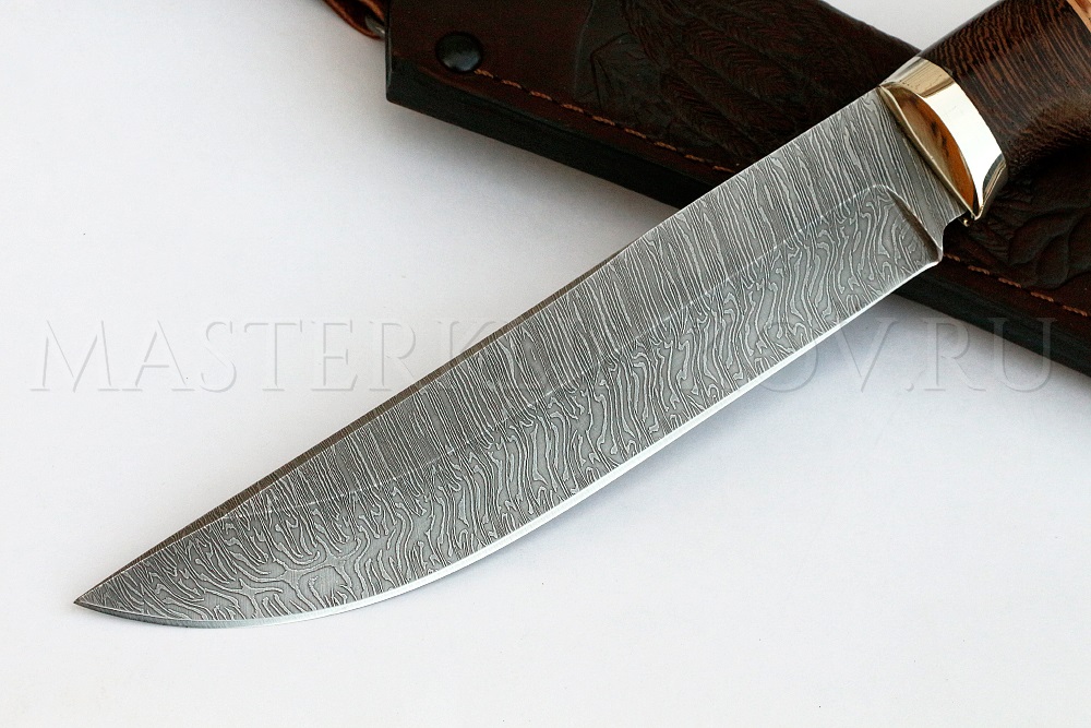 Нож из дамасской стали Осетр