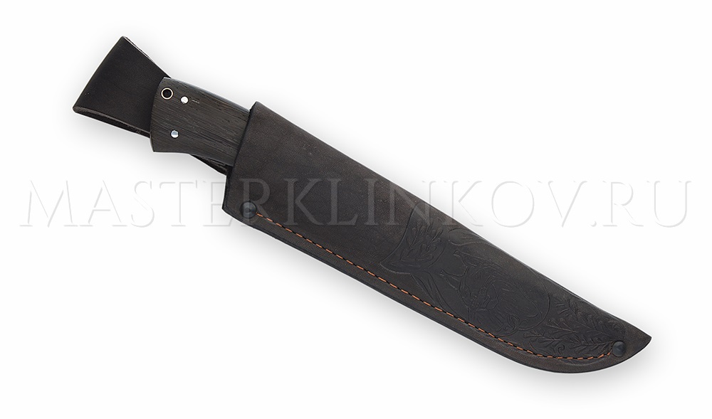 Нож из булатной стали Егерь, цельнометаллический