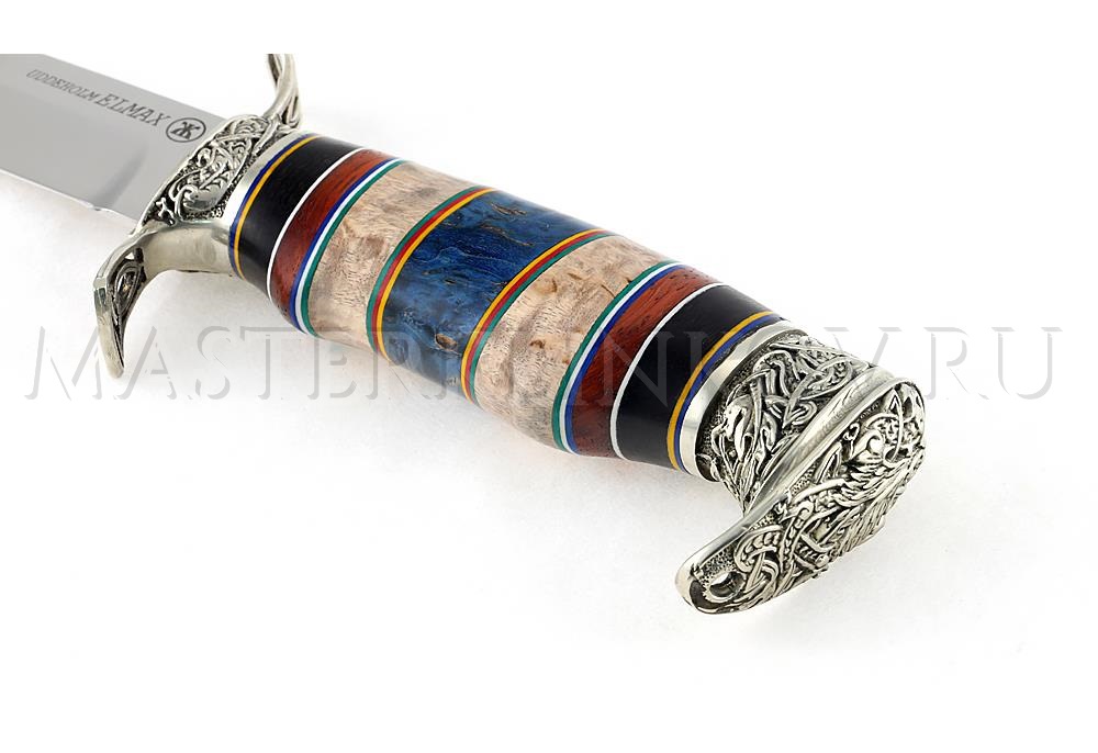 Нож из порошковой стали Elmax Соболь, комбинированная рукоять, литье