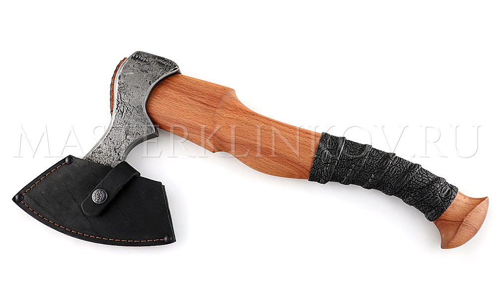 Кованый топор №28, углерод + ХВГ