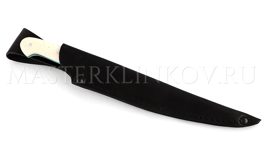 Нож кухонный из булатной стали Шеф-повар №4, 150 мм, рукоять - акрил