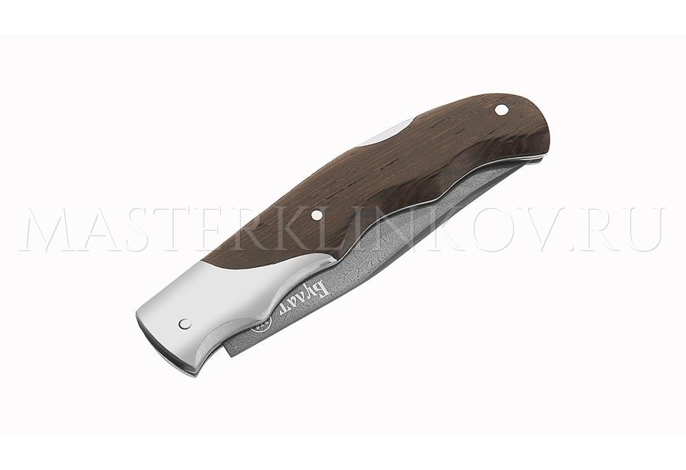 Нож складной из булатной стали Белка-1, рукоять - венге