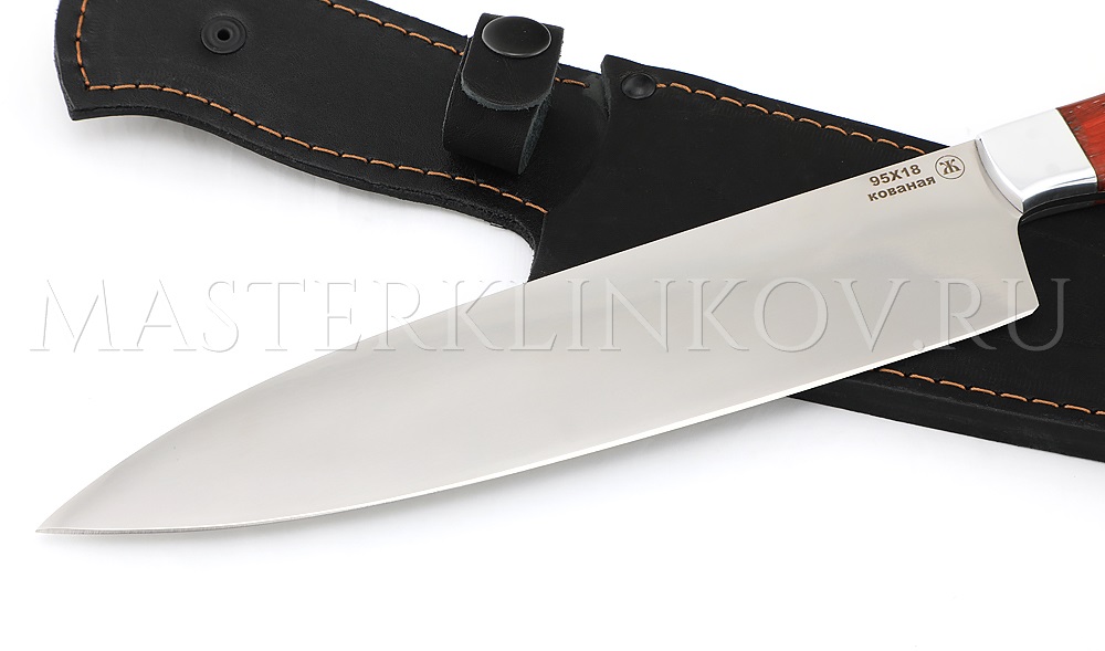 Нож кухонный из стали  95Х18  Шеф-повар №1 Профи, 200 мм