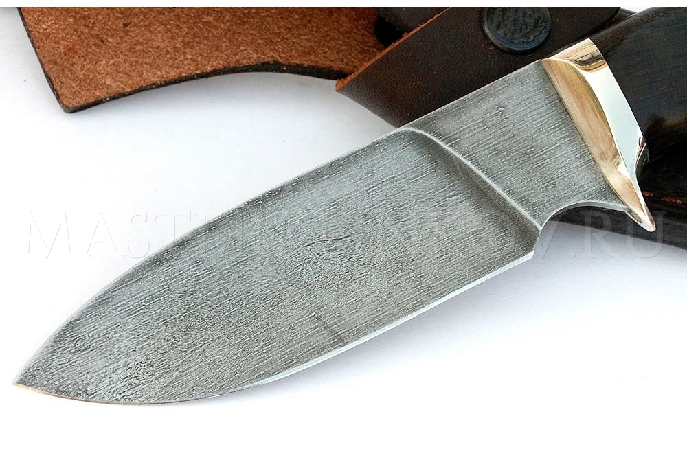 Нож из стали ХВ5 Бобр, рукоять — черный граб