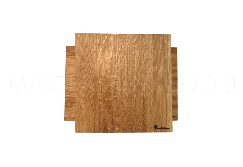 Комплект: магнитная подставка для 5 ножей с разделочной доской из дуба, покрытие - натуральное масло