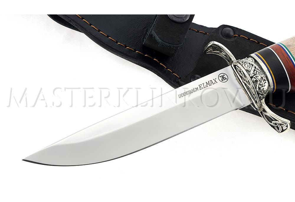 Нож из порошковой стали Elmax Соболь, комбинированная рукоять, литье
