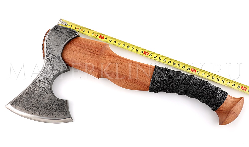 Кованый топор №28, углерод + ХВГ