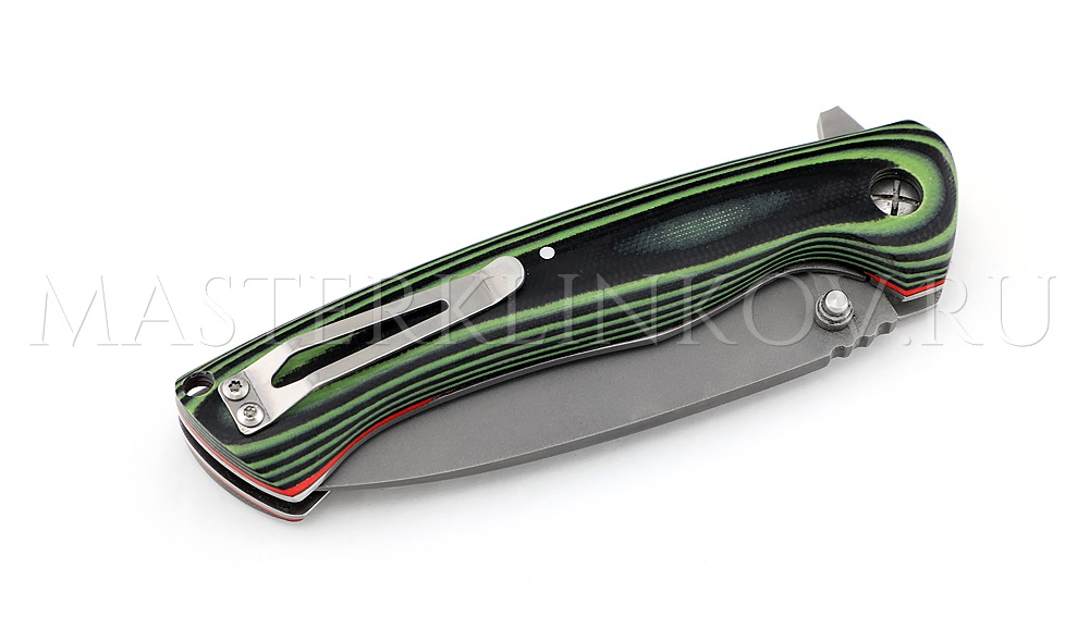 Нож складной из порошковой стали S390 - 014, рукоять - G10, на подшипнике