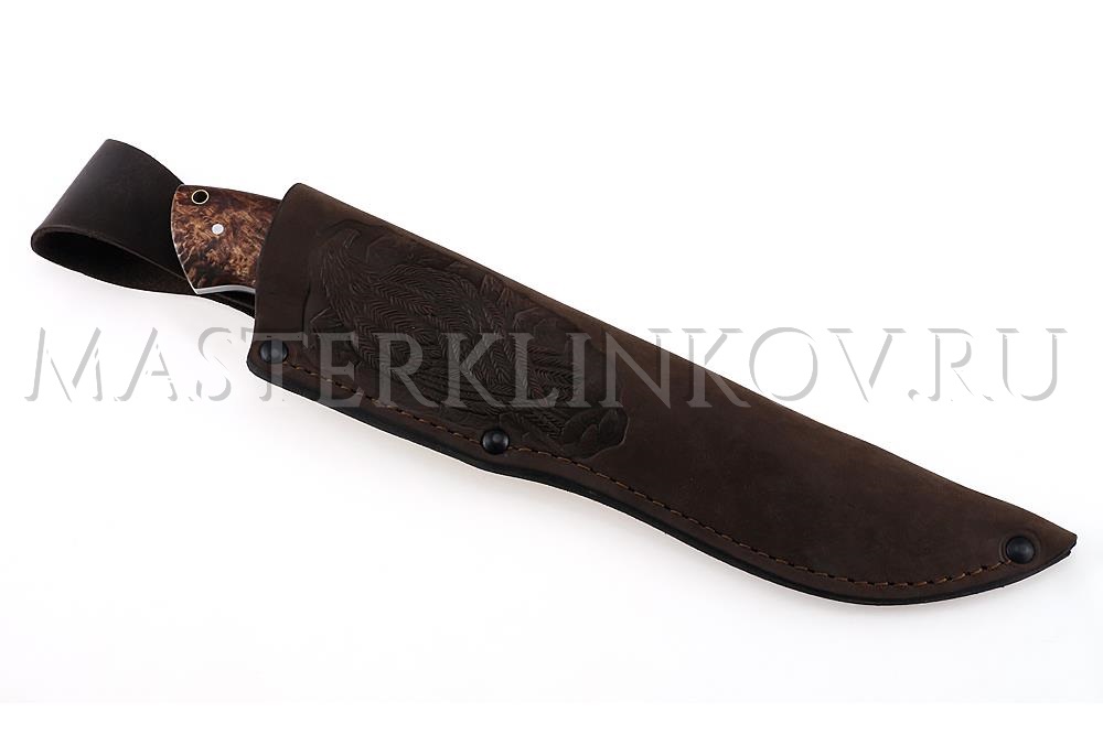 Нож из булатной стали Пеликан, цельнометаллический