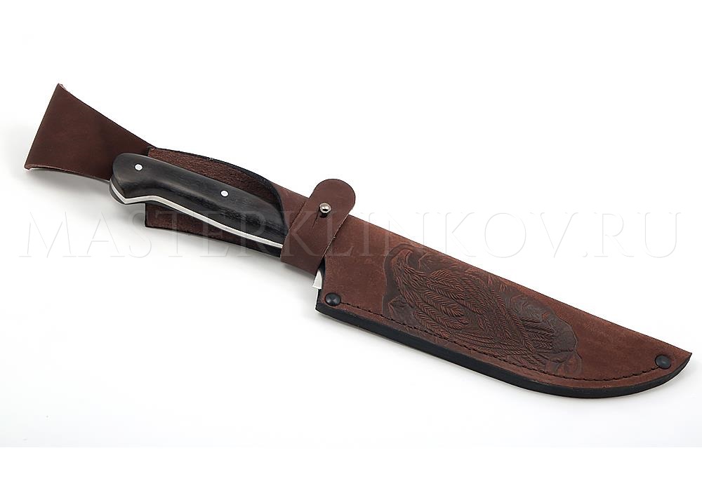 Нож из стали Х12МФ Узбек,150 мм, рукоять - черный граб