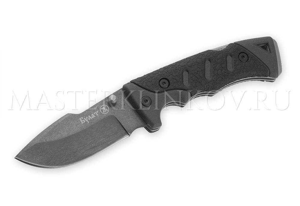 Нож складной из булатной стали Носорог, рукоять - латекс