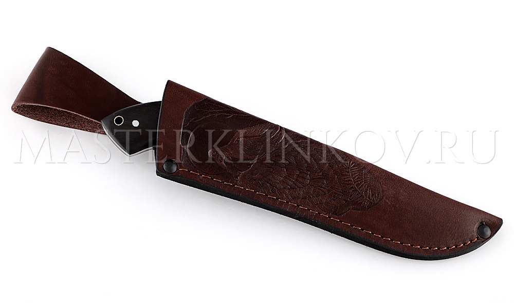 Нож из стали Х12МФ Бобр малый, граб, цельнометаллический