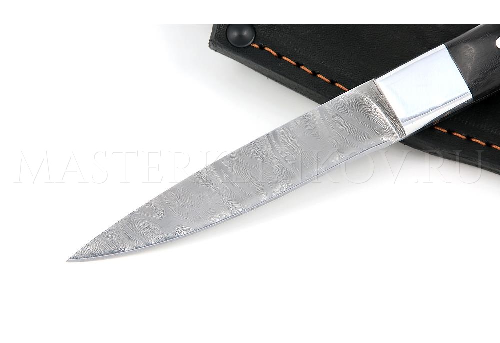 Нож из дамасской стали Окунь цельнометаллический