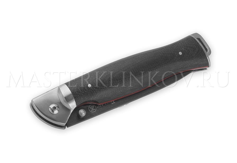 Нож складной из булатной стали Адмирал-1, рукоять - микарта