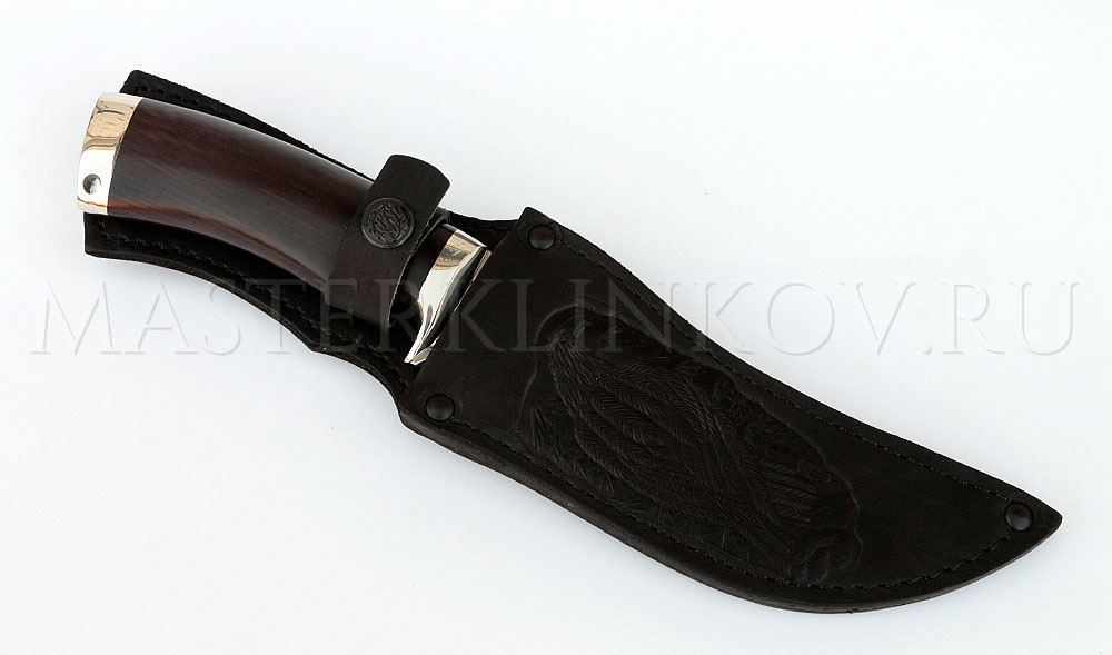 Нож из стали Х12МФ Восток, долы, камень, мельхиор
