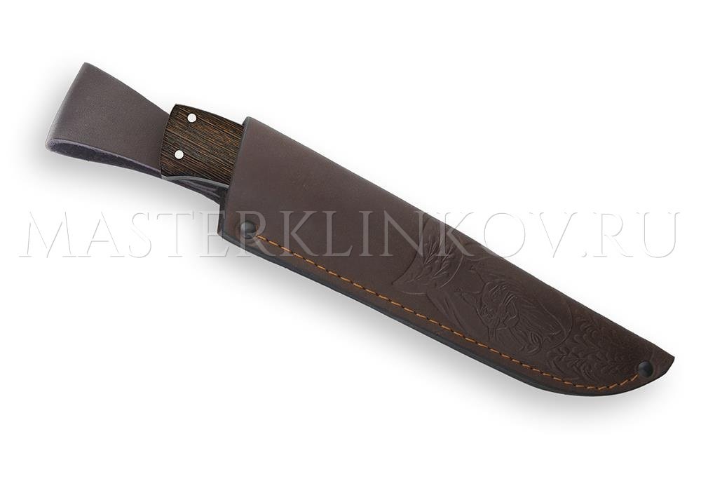 Нож из стали Р12М быстрорез Егерь, рукоять - венге цельнометаллическая
