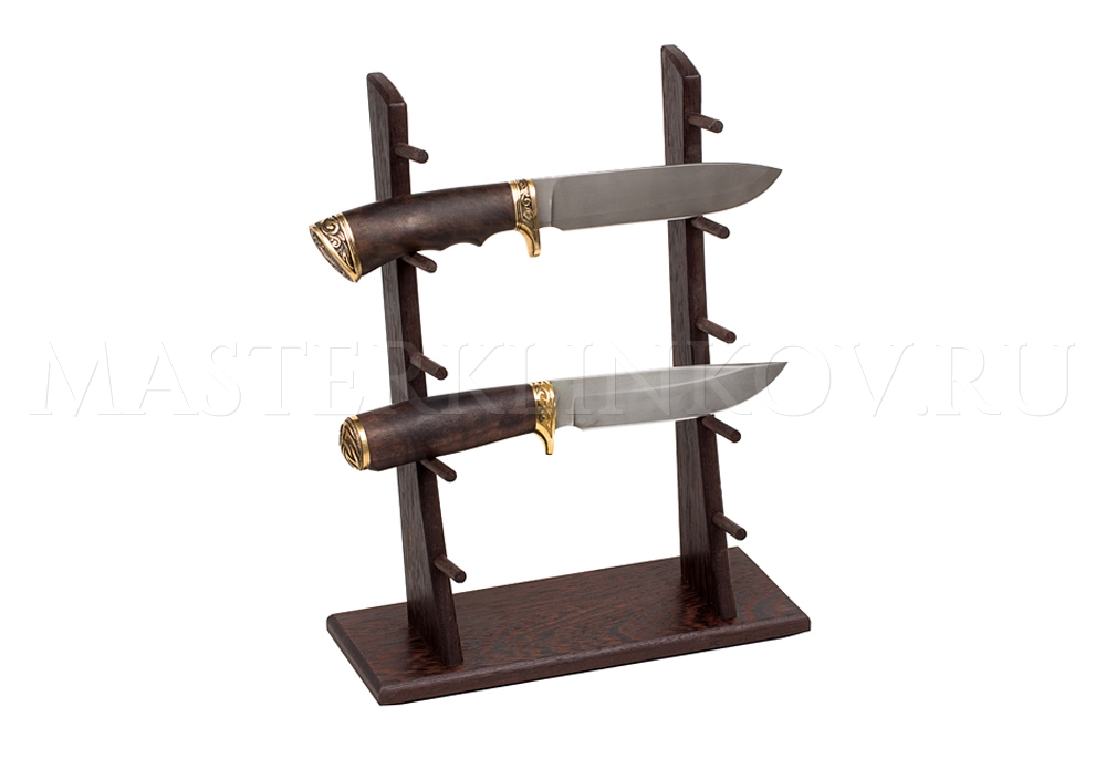 Стойка из венге для 5 ножей высокая