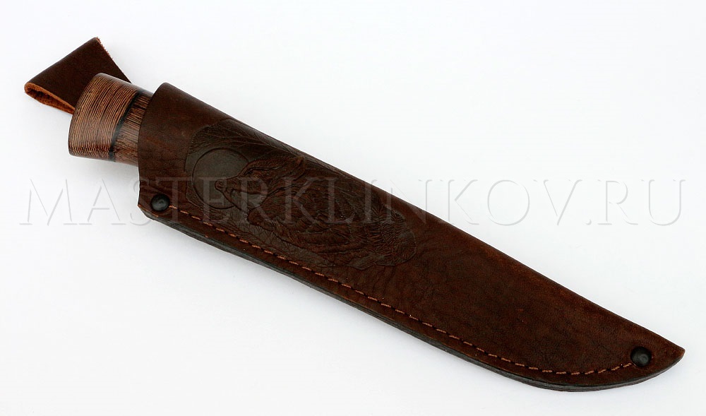 Нож из дамасской стали Волк