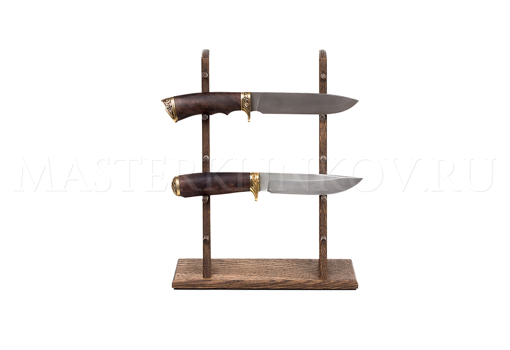 Стойка из дуба для 5 ножей высокая