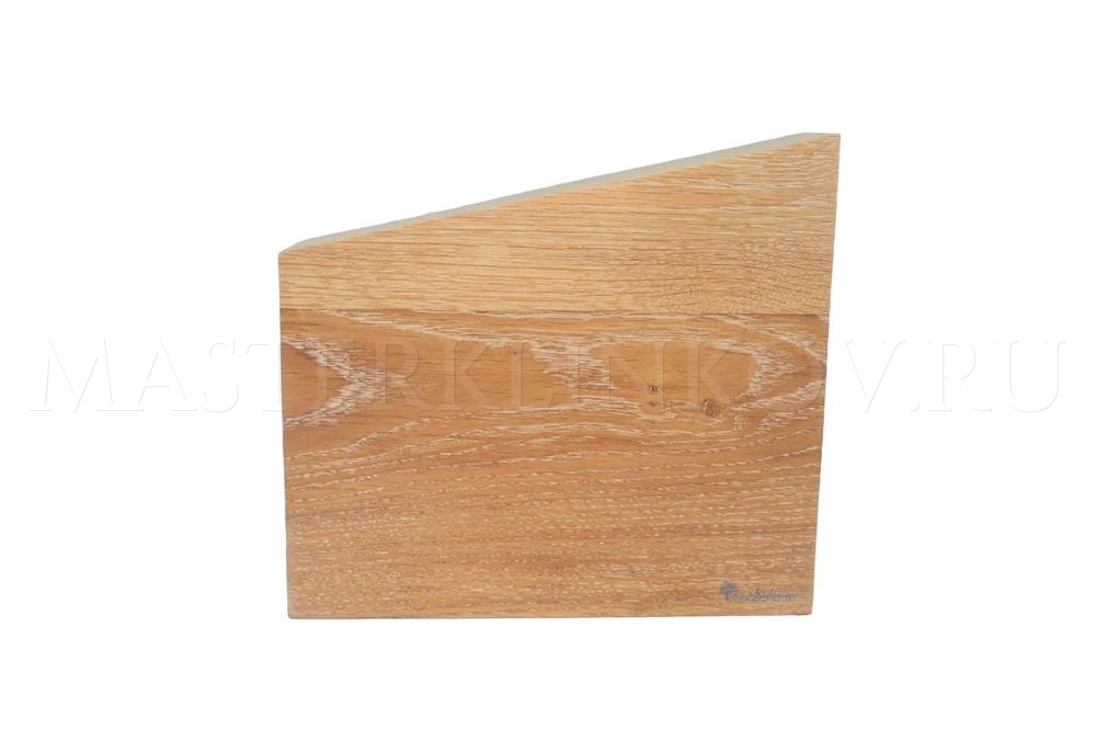 Магнитная подставка для 8 ножей из дуба, покрытие -  натуральное прозрачно-белое масло