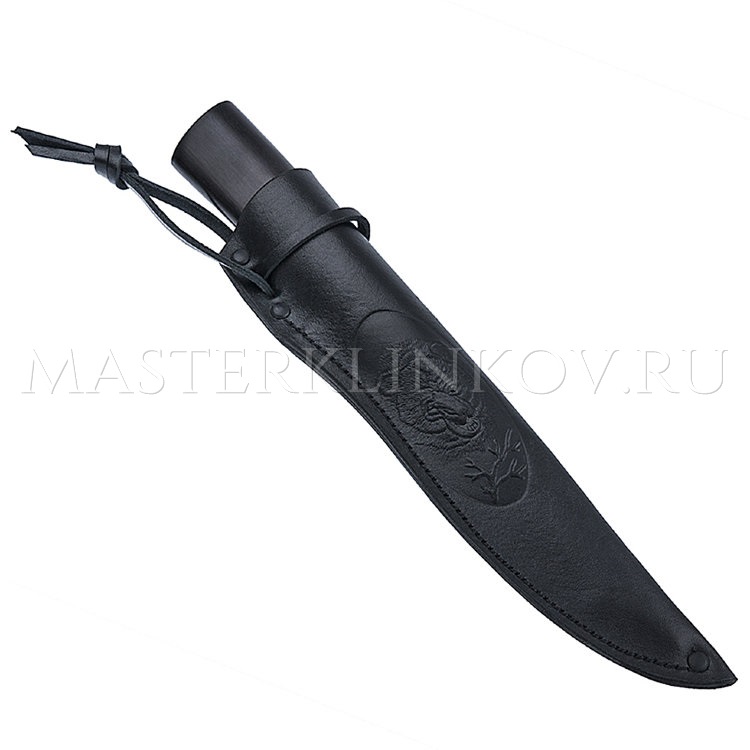 Нож из стали Х12МФ Якут средний, рукоять - черный граб