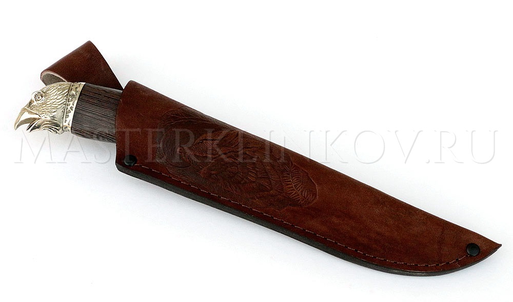 Нож из дамасской стали Беркут, рукоять - венге, литье- 3