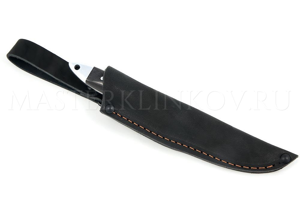 Нож из дамасской стали Окунь цельнометаллический