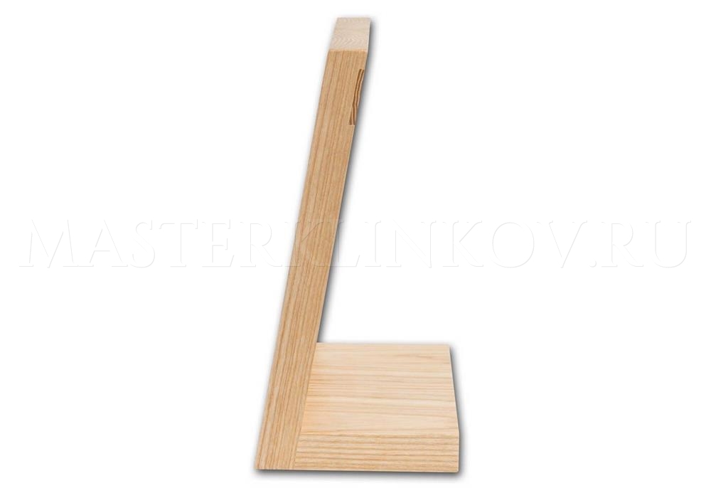 Магнитная подставка панно для 5 ножей из ясеня, покрытие - натуральное бесцветное масло