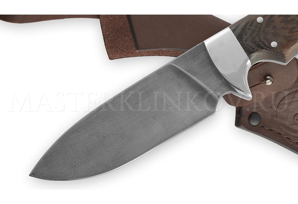 Нож цельнометаллический из стали ХВ5 Бобр, рукоять — венге