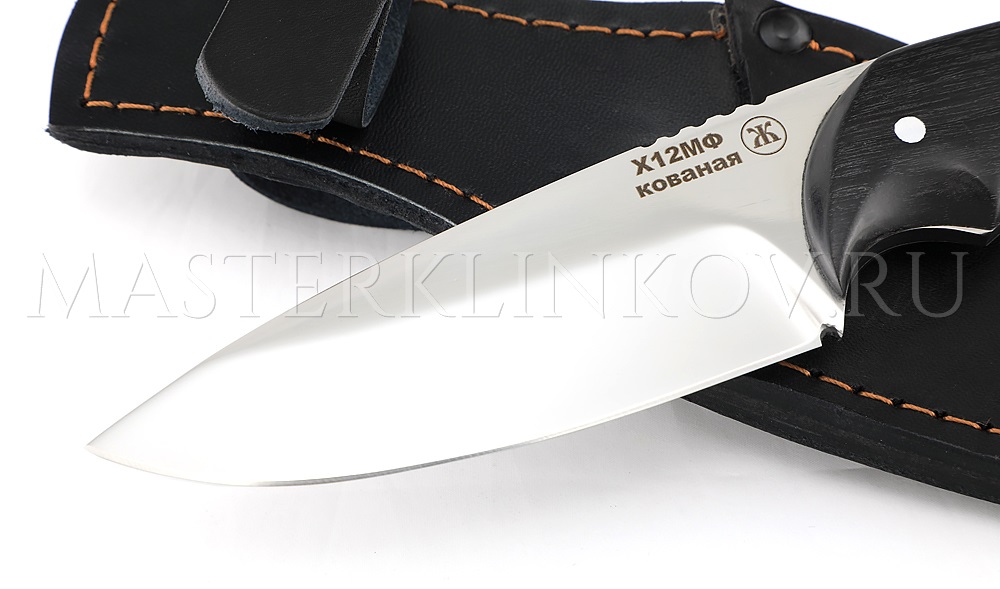 Нож Скинер из стали Х12МФ, граб, цельнометаллический