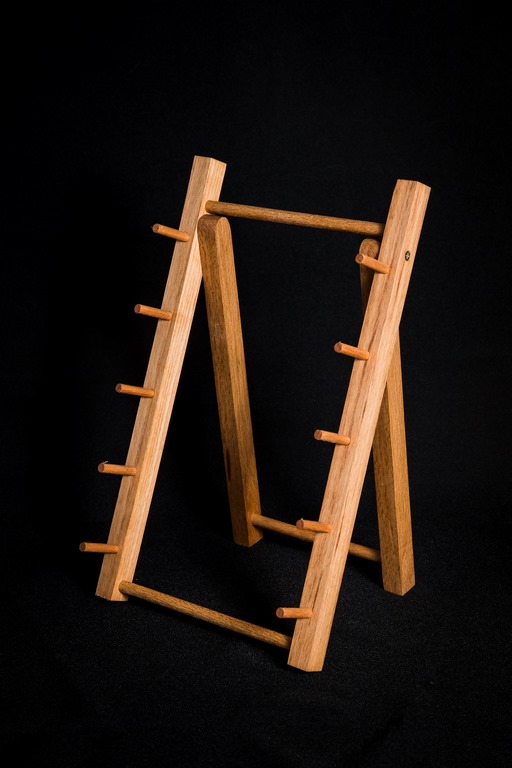 Стойка складная из бука для 5 ножей