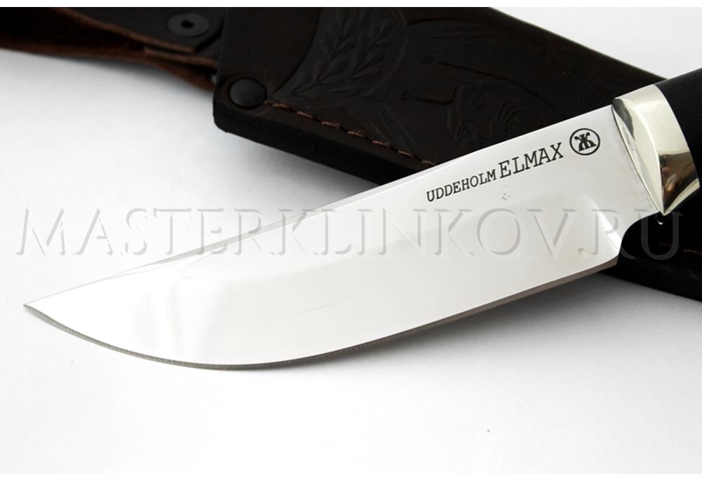 Нож из порошковой стали Elmax Егерь, рукоять - черный граб