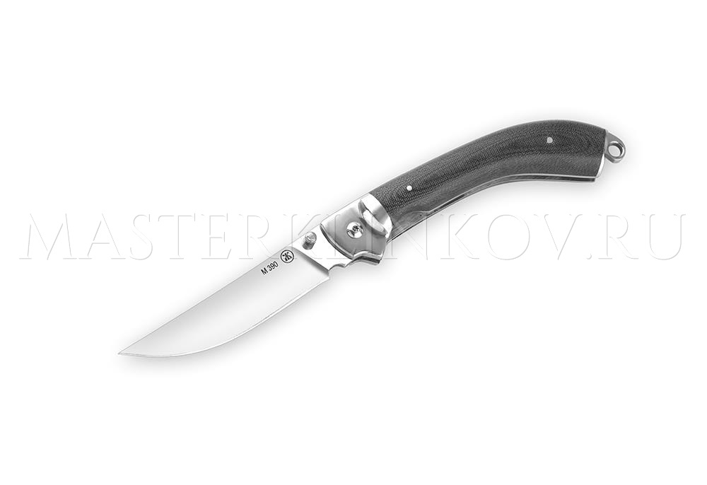 Нож складной из стали M390 Адмирал, рукоять - микарта