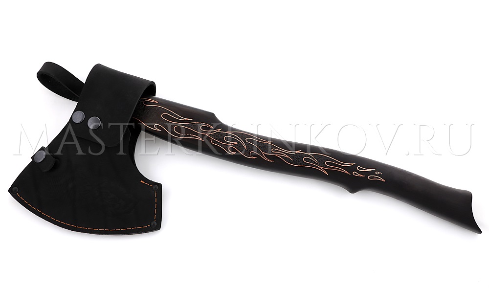 Кованый топор из немецкой стали D2 Пламя