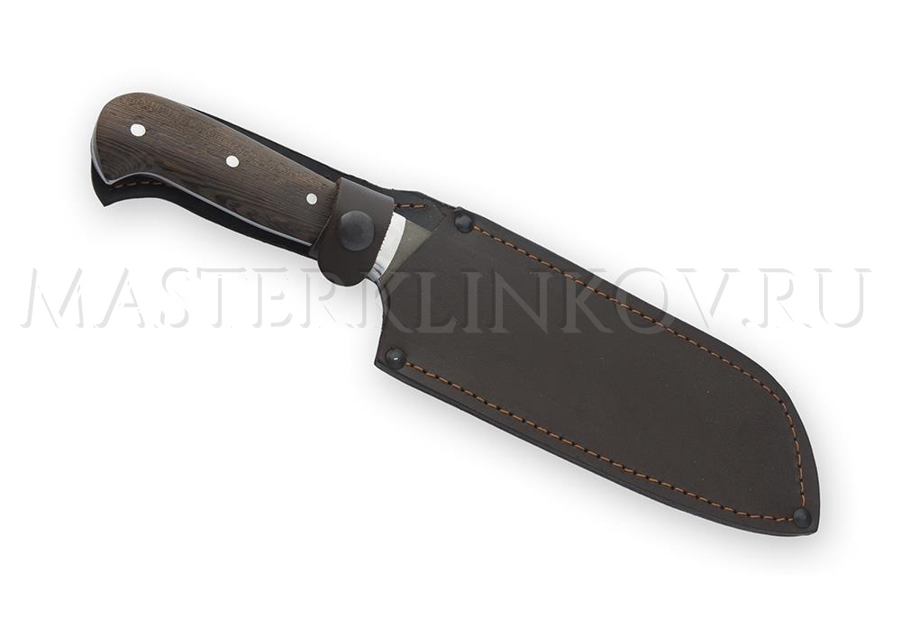 Нож кухонный из булатной стали Шеф-повар №6, 180 мм, венге