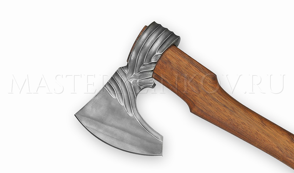 Кованый топор №12, долы, сталь - углерод + ХВГ