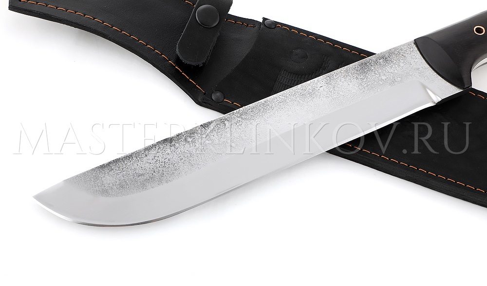 Мачете из стали 9ХФ, цельнометаллическое, малое, рукоять - граб