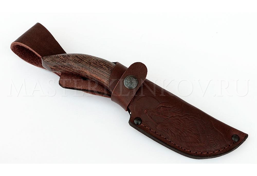 Нож из стали 9ХС Ежик, рукоять — венге
