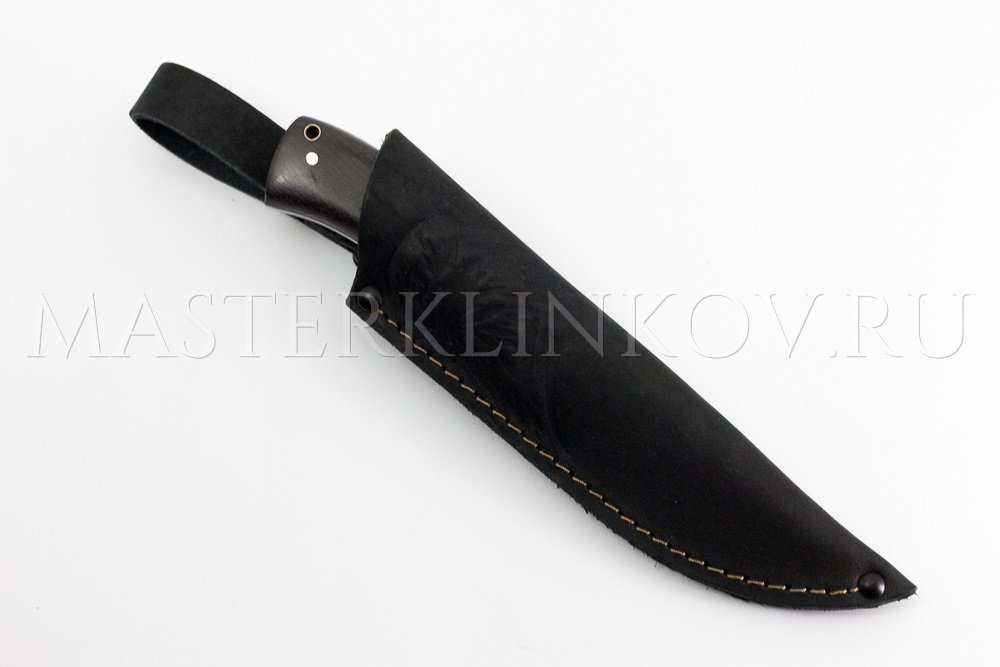 Нож из стали D2 Кедр, рукоять - граб, цельнометаллическая