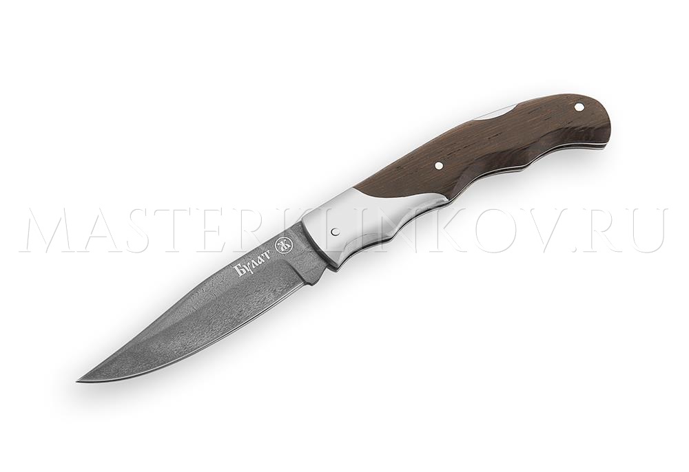 Нож складной из булатной стали Белка-1, рукоять - венге