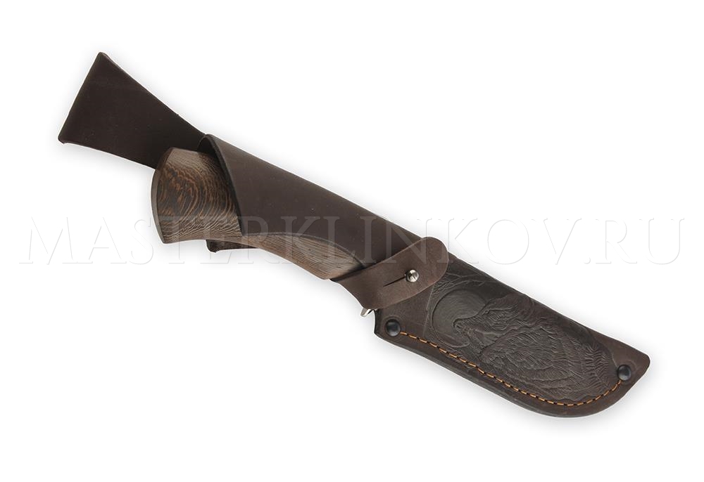 Нож из стали 9ХС Бобр, рукоять — венге