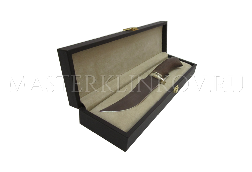 Шкатулка для ножа, покрытие - алькантара